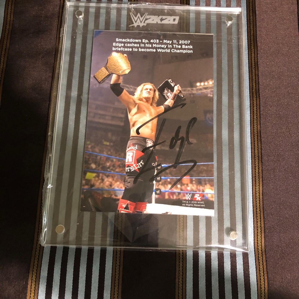 Wwe edge autograph